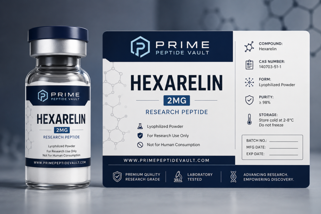 Hexarelin 2mg Research Peptide