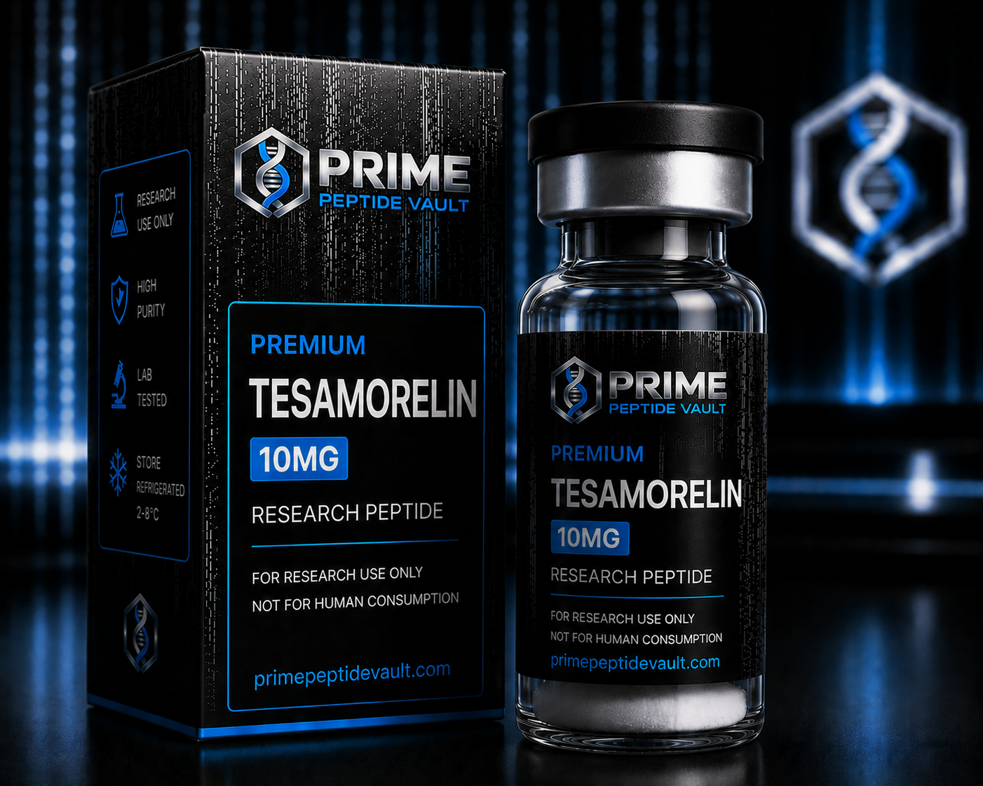 Tesamorelin 10mg Research Peptide